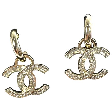 authentic chanel earrings for cheap|pre owned chanel earrings.